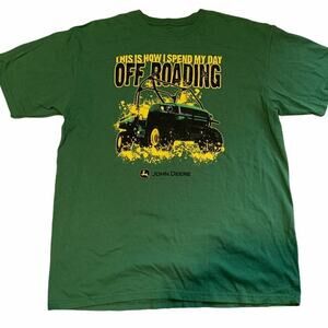 John Deere Men's Size XL T-shirt Off Road Graphic Crew Neck 100% Cotton